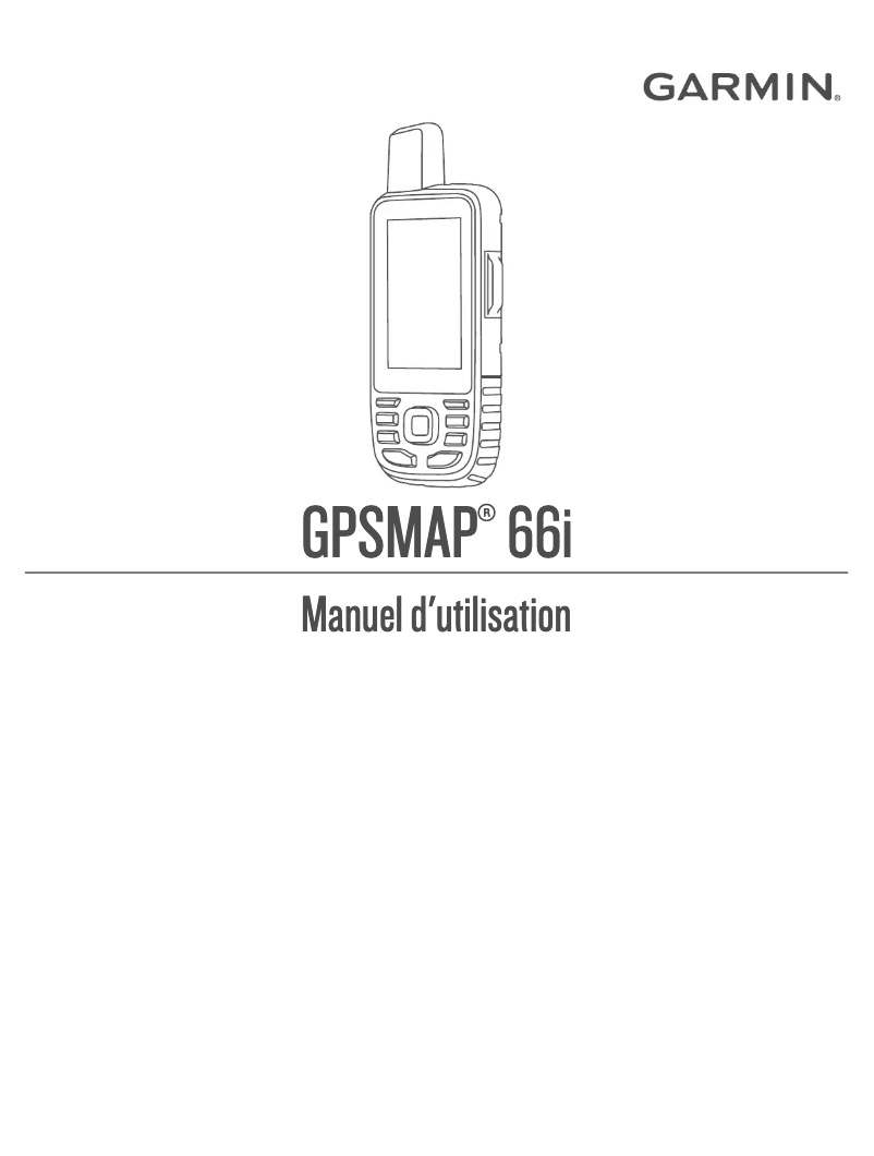 Image de la première page du manuel de l'appareil GPSMAP 66i