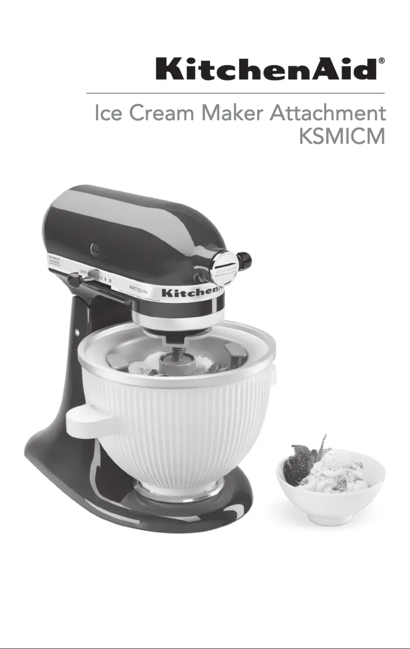 Page 1 de la notice Manuel utilisateur KitchenAid KSMICM