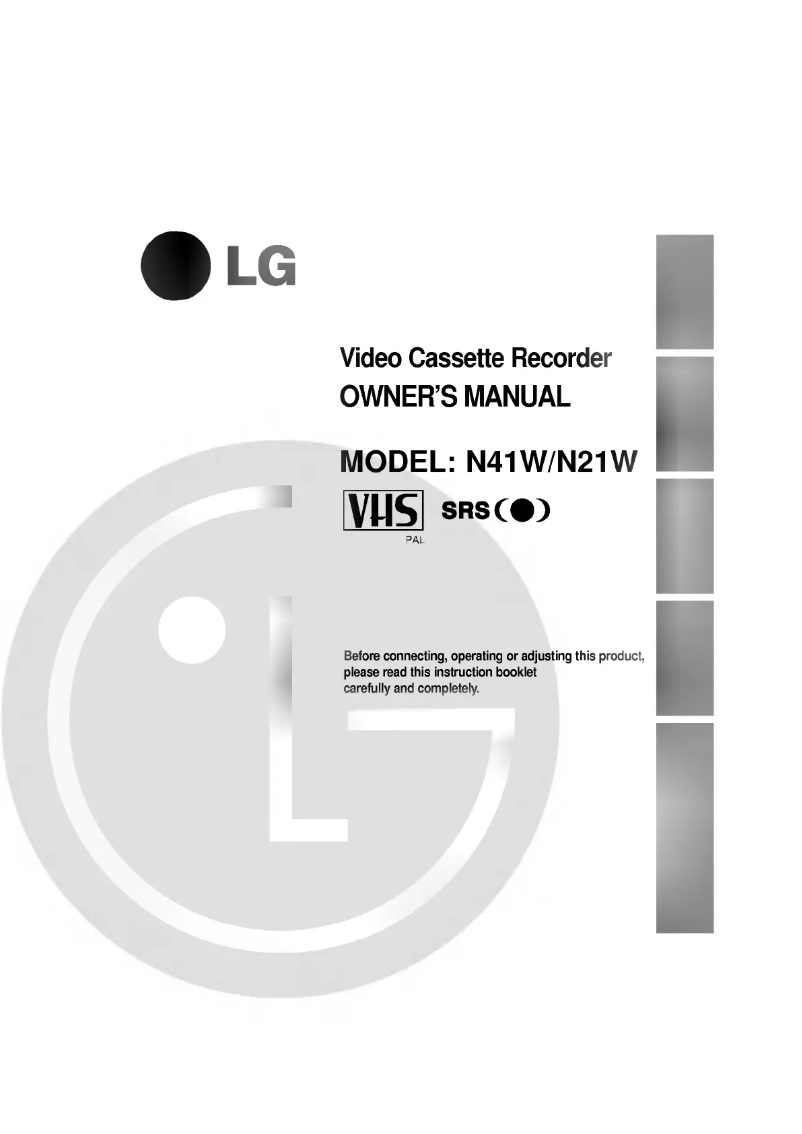 Page 1 de la notice Manuel utilisateur LG N21W