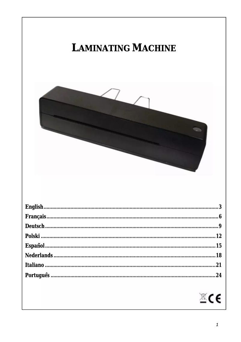 Image de la première page du manuel de l'appareil 1st