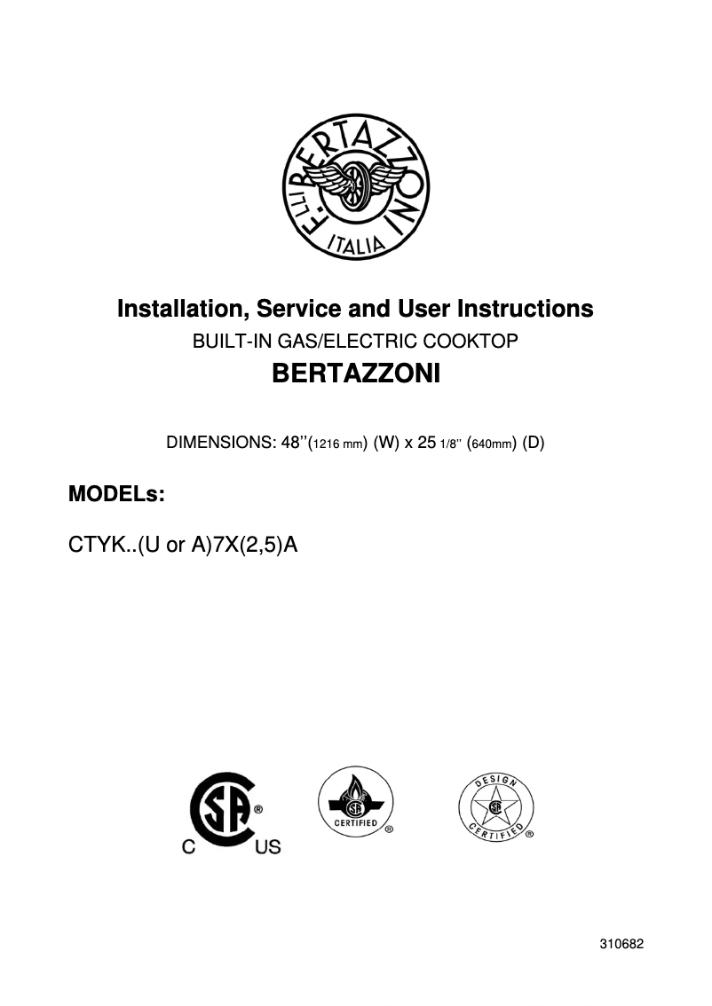 Image de la première page du manuel de l'appareil CB48M6G00XLP