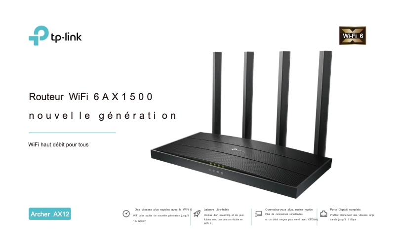 Página 1 del manual Manual de usuario TP-Link Archer AX12