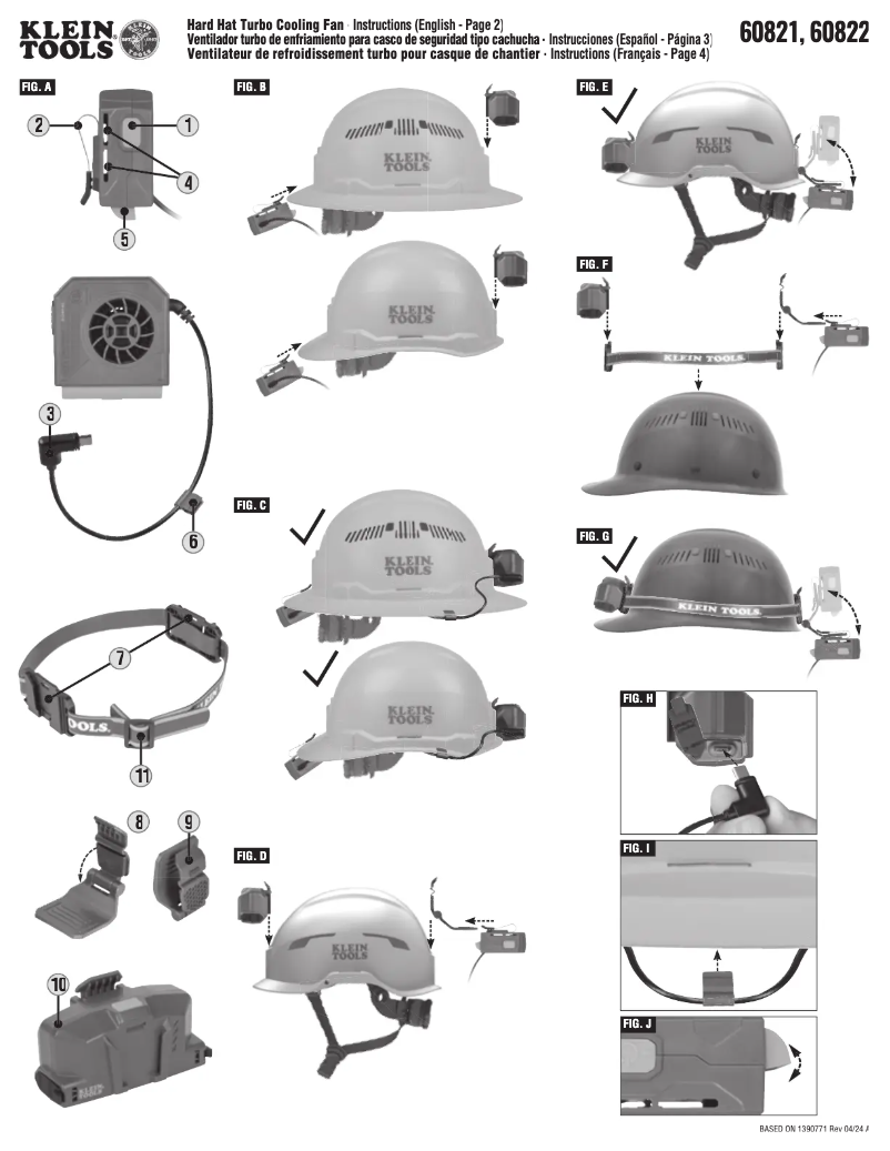 Page 1 de la notice Manuel utilisateur Klein Tools 60821