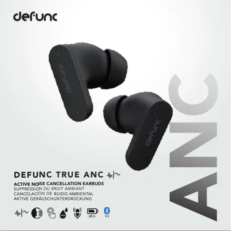 Page n°1 - Manuel utilisateur Defunc TRUE ANC