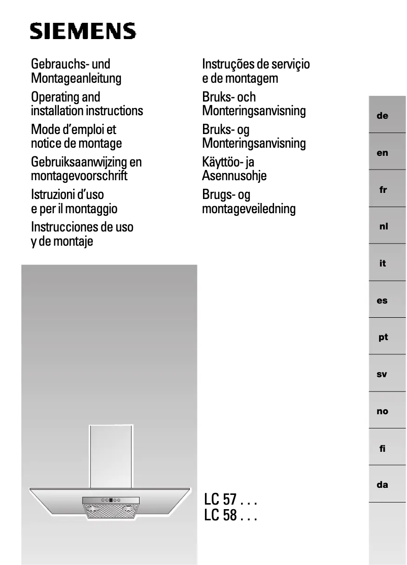 Image de la première page du manuel de l'appareil LC57670