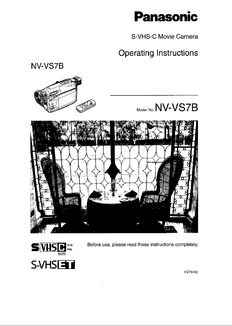 Imagen de la primera página del manual del dispositivo NV-VS7B