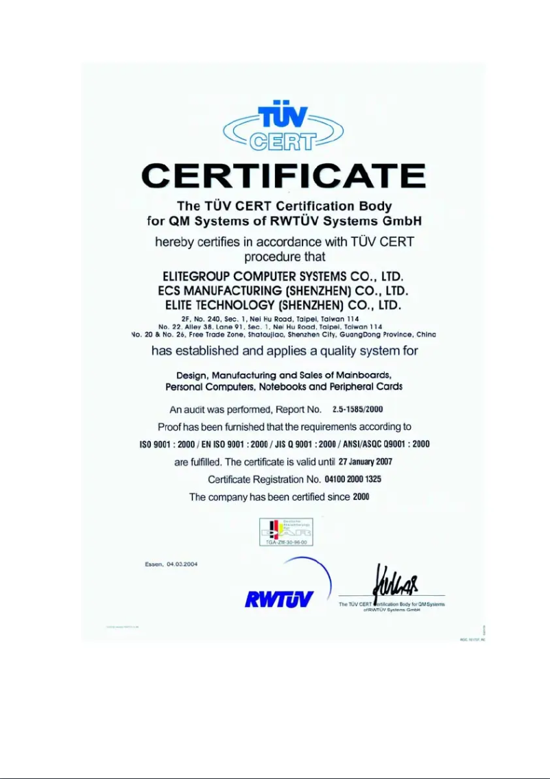 Page 1 de la notice Manuel utilisateur ECS C7VCM2