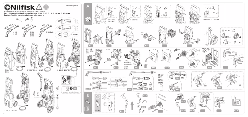 Page n°1 - Manuel utilisateur Nilfisk C 110.7-5 PC X-TRA