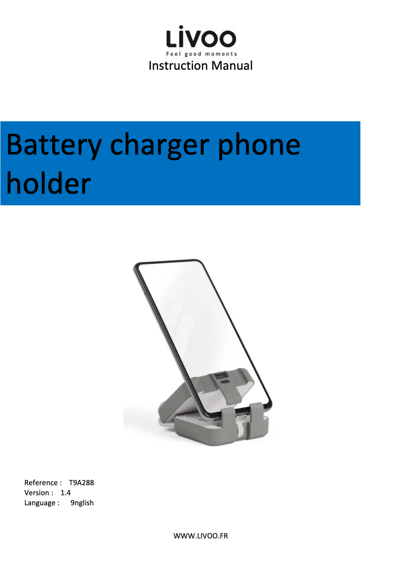 Image de la première page du manuel de l'appareil TEA288