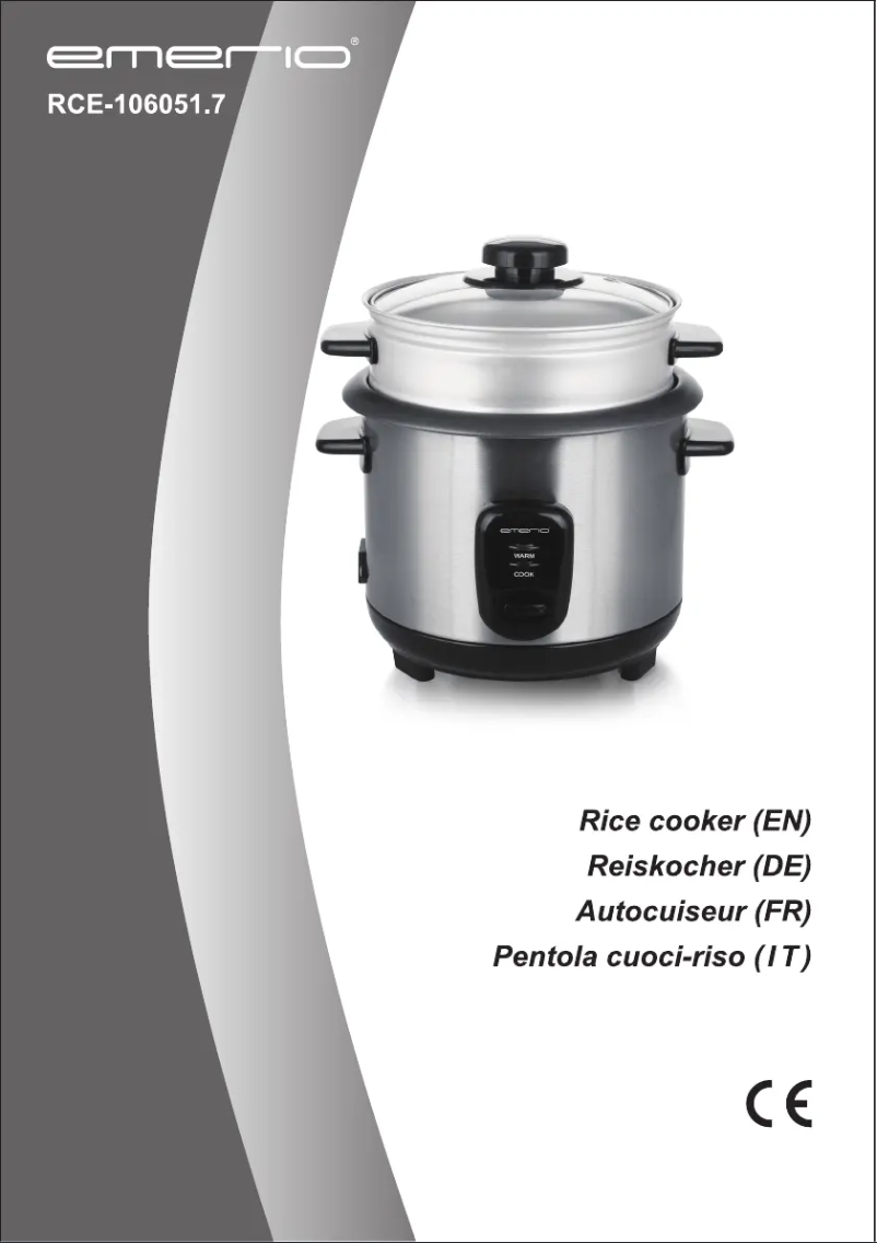 Page n°1 - Manuel utilisateur Emerio RCE-106051.7