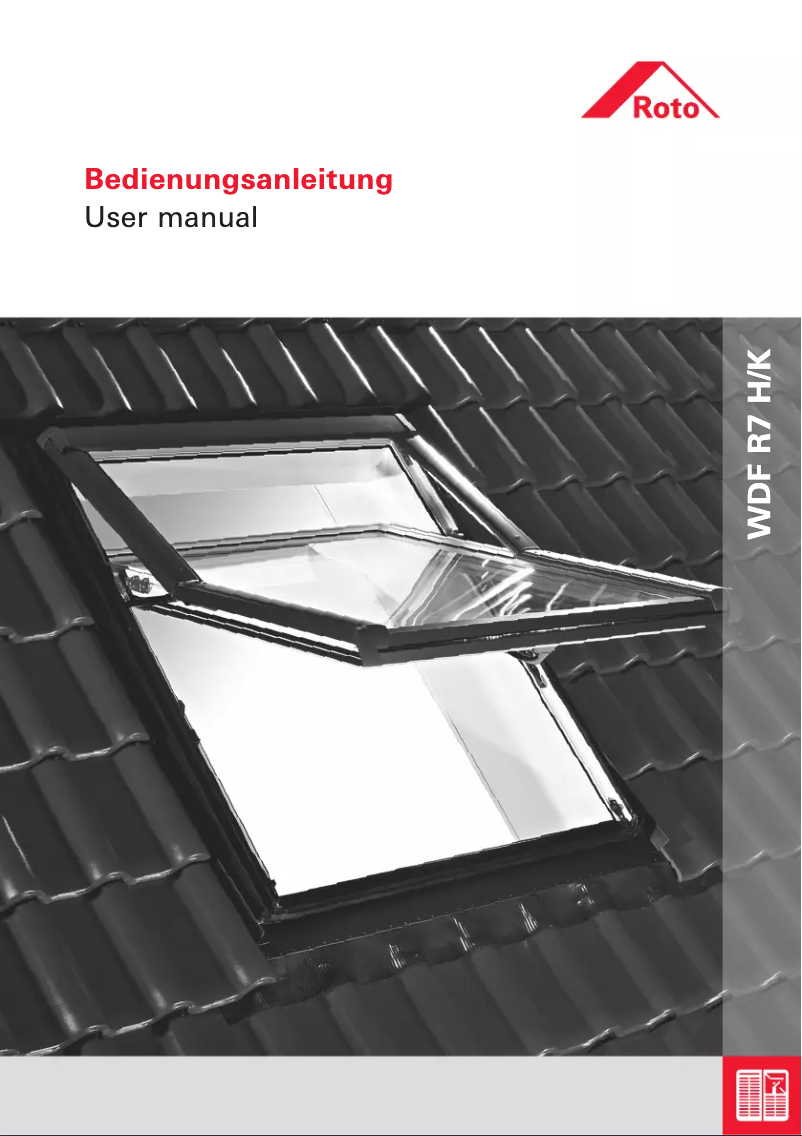 Page n°1 - Manuel utilisateur Roto Designo WDF R7 H/K