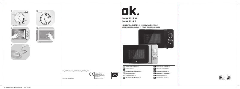 Page n°1 - Manuel utilisateur OK OMW 2213 W