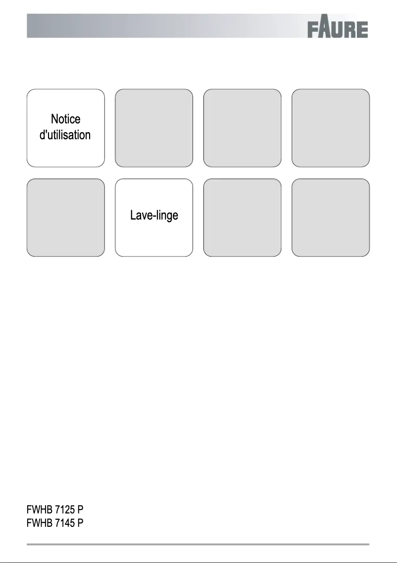 Página 1 del manual Manual de usuario Faure FWHB7125P