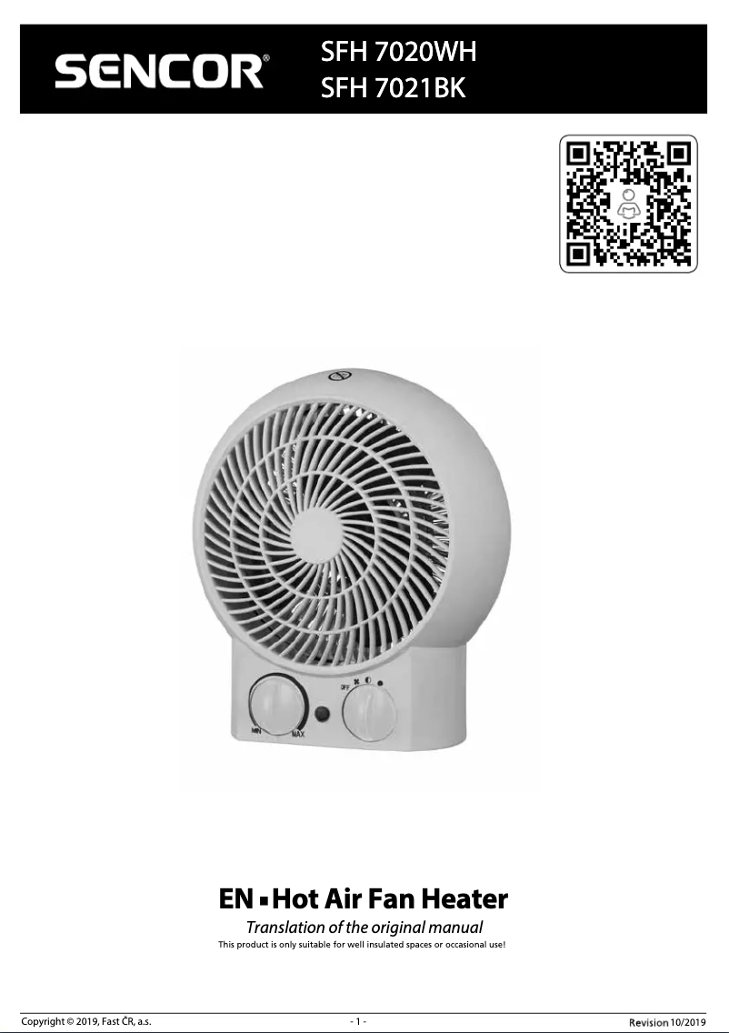 Imagen de la primera página del manual del dispositivo SFH 7020WH