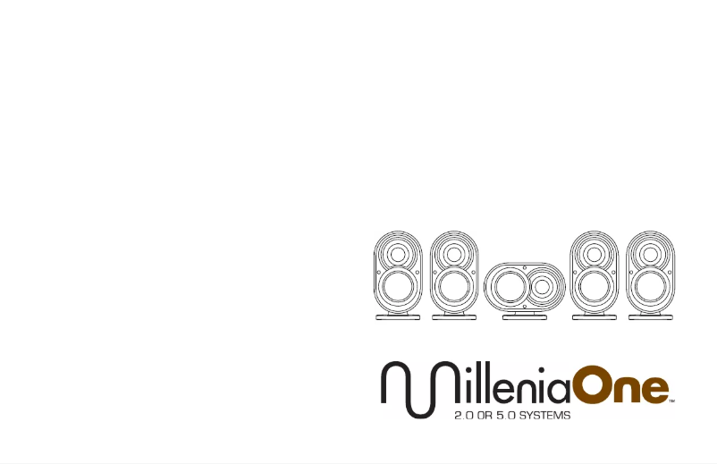 Page n°1 - Mode d'emploi Paradigm MilleniaOne 2.0 System