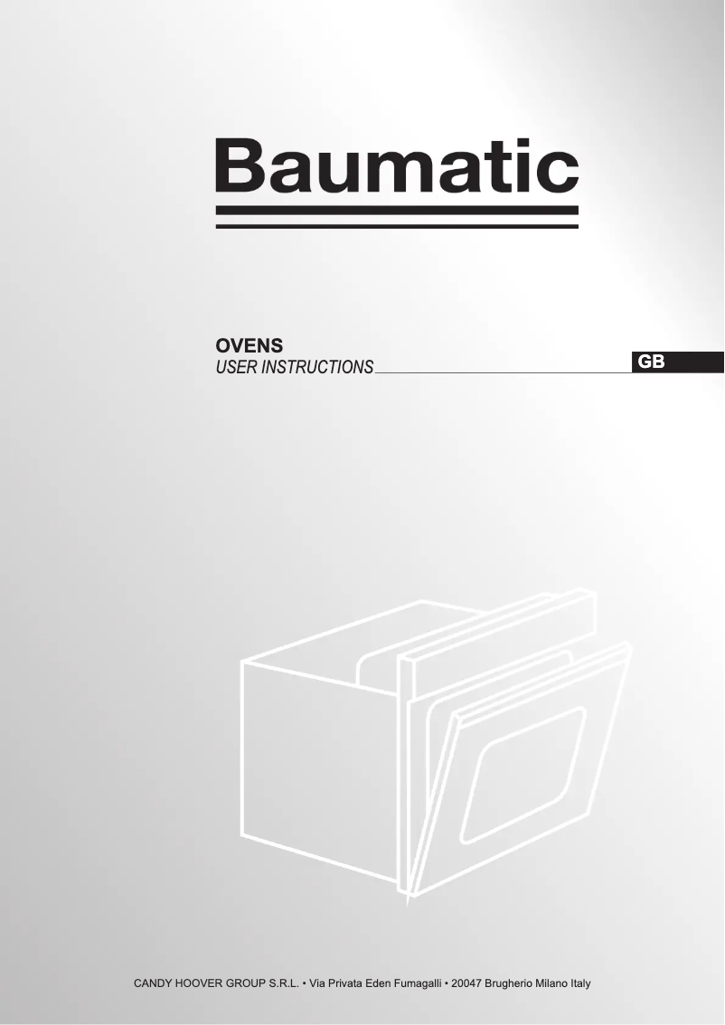 Page 1 de la notice Manuel utilisateur Baumatic BOFM604X