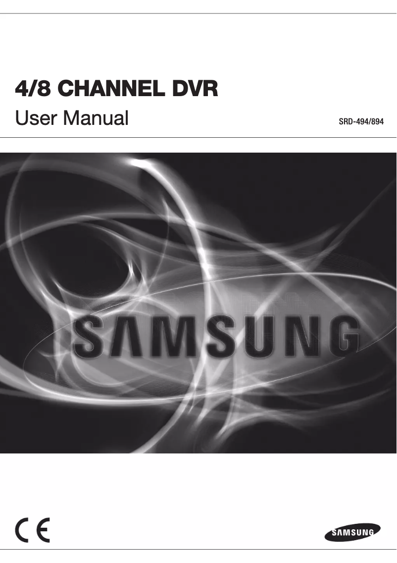 Page 1 de la notice Manuel utilisateur Wisenet SRD-894