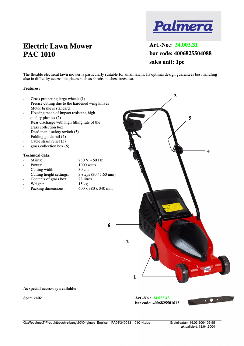 Imagen de la primera página del manual del dispositivo PAC 1010