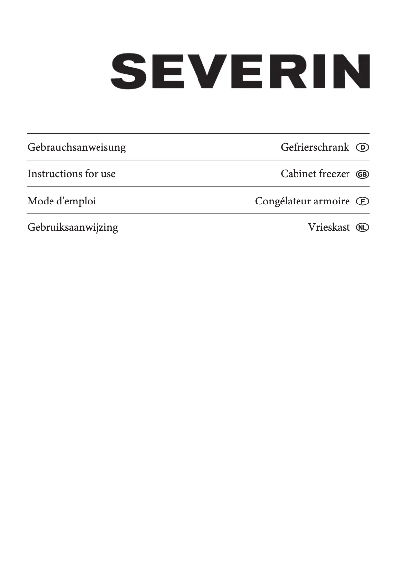 Page 1 de la notice Manuel utilisateur Severin KS 9799