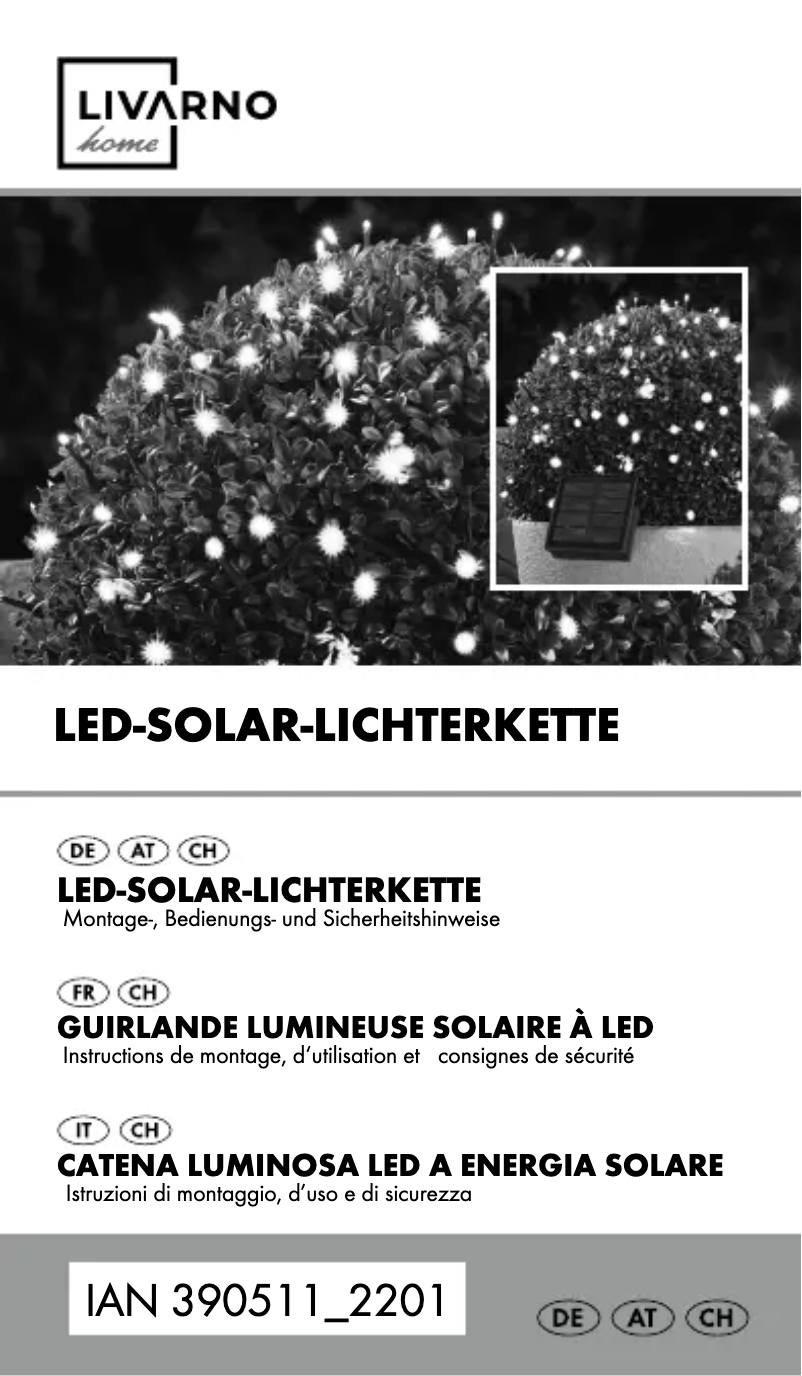 Image de la première page du manuel de l'appareil HG05422