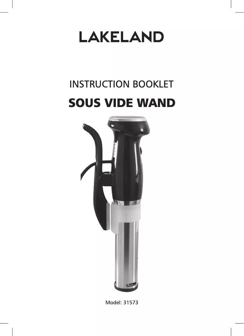 Page 1 de la notice Manuel utilisateur Lakeland 31573