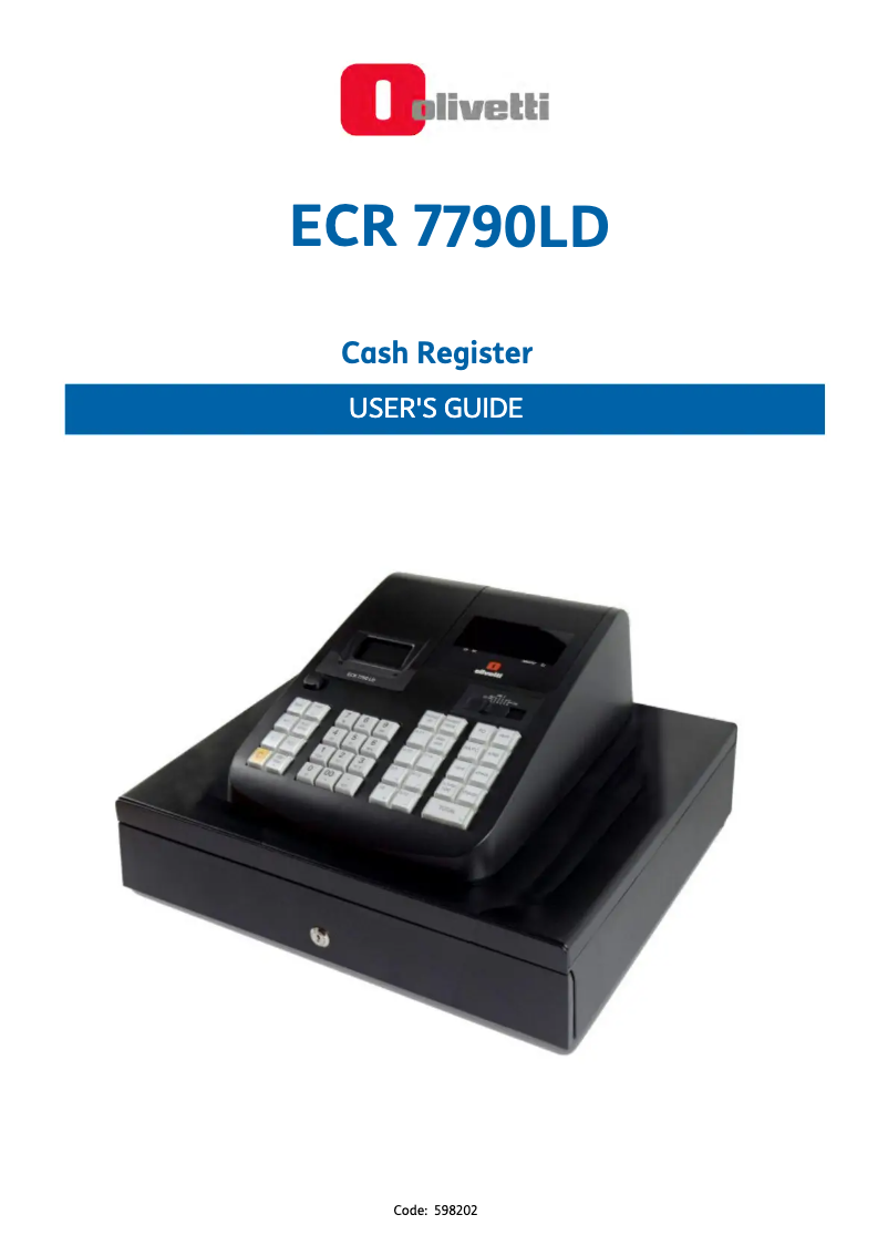 Image de la première page du manuel de l'appareil ECR 7790 LD