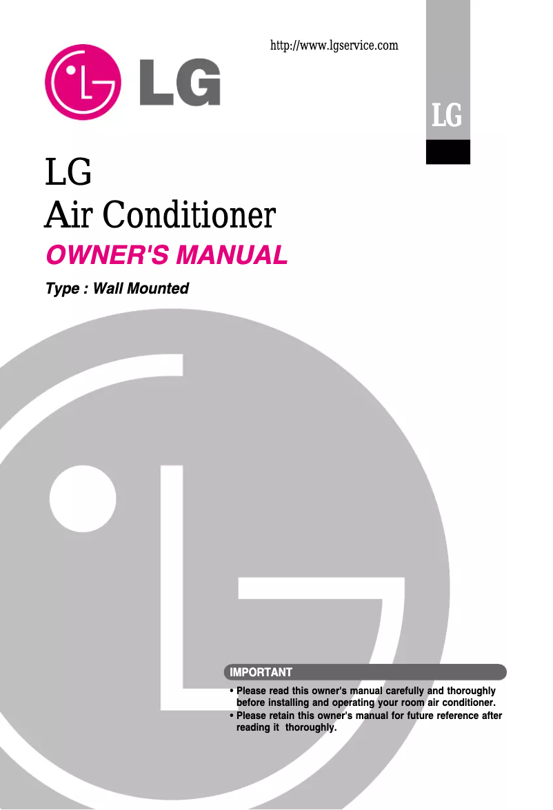 Page n°1 - Manuel utilisateur LG BSNQ096B2U2
