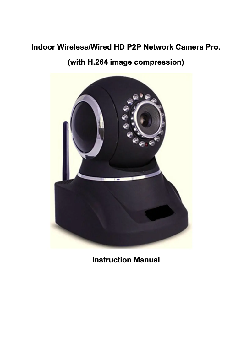 Image de la première page du manuel de l'appareil PIPCAMHD82