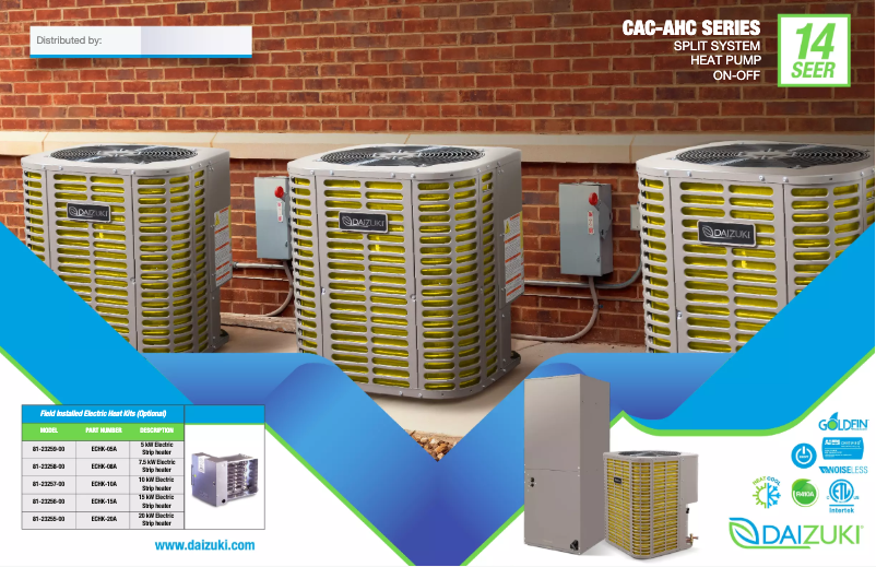 Page 1 de la notice Manuel utilisateur Daizuki AHC48H14