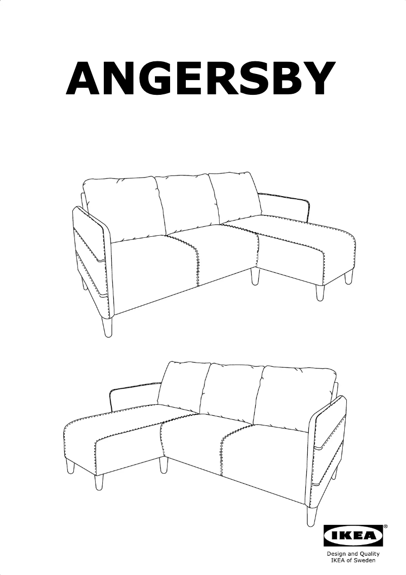 Page 1 de la notice Manuel utilisateur Ikea ANGERSBY 604.990.77