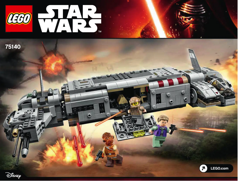 Image de la première page du manuel de l'appareil Star Wars 75140