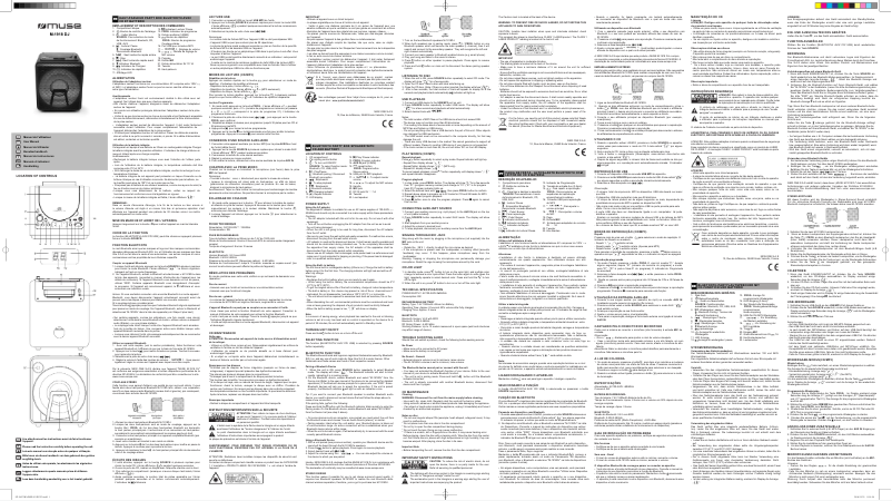 Page 1 de la notice Manuel utilisateur Muse M-1918 DJ