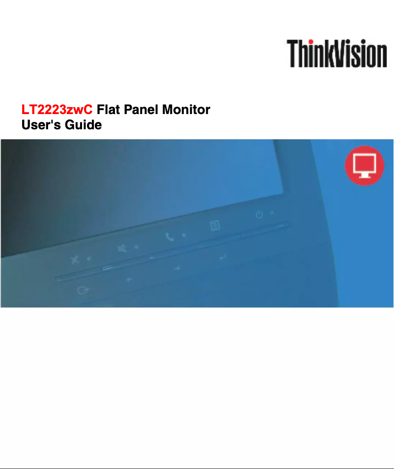 Página 1 del manual Manual de usuario Lenovo ThinkVision LT2223
