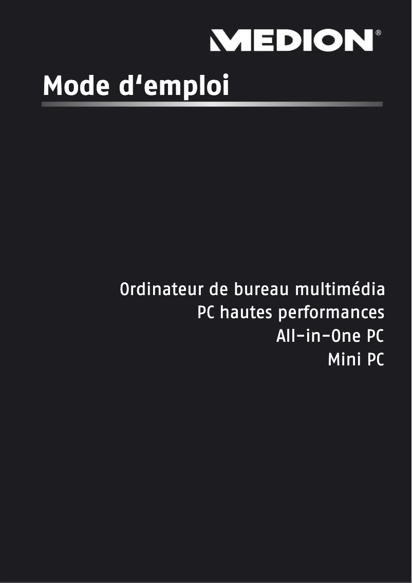 Image de la première page du manuel de l'appareil LIFE P85035 (MD 87090)