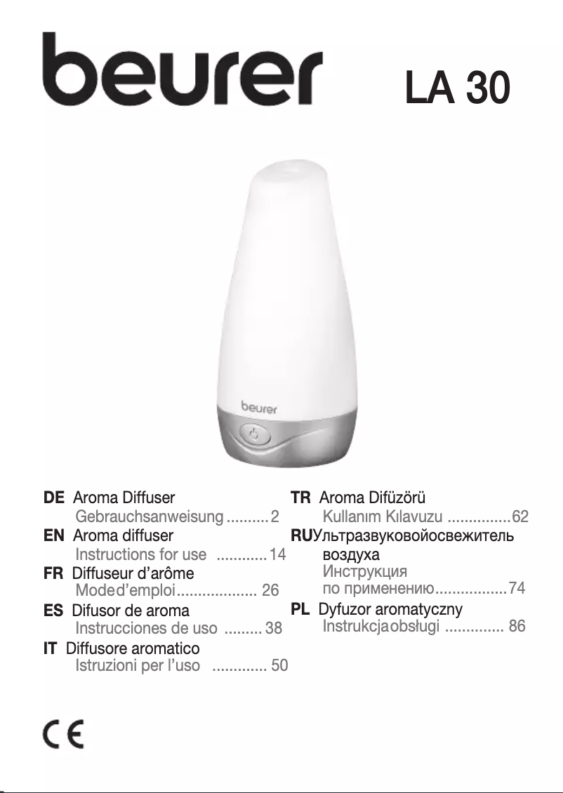 Image de la première page du manuel de l'appareil LA 30