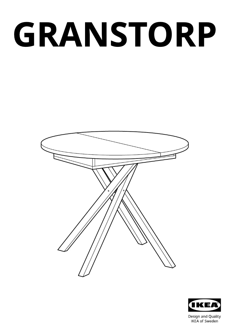 Image de la première page du manuel de l'appareil GRANSTORP 005.115.34