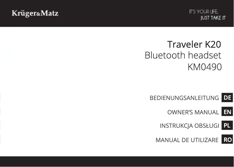 Image de la première page du manuel de l'appareil Traveler K20 KM0490