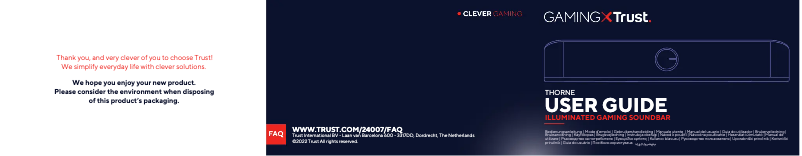 Image de la première page du manuel de l'appareil Thorne GXT 619