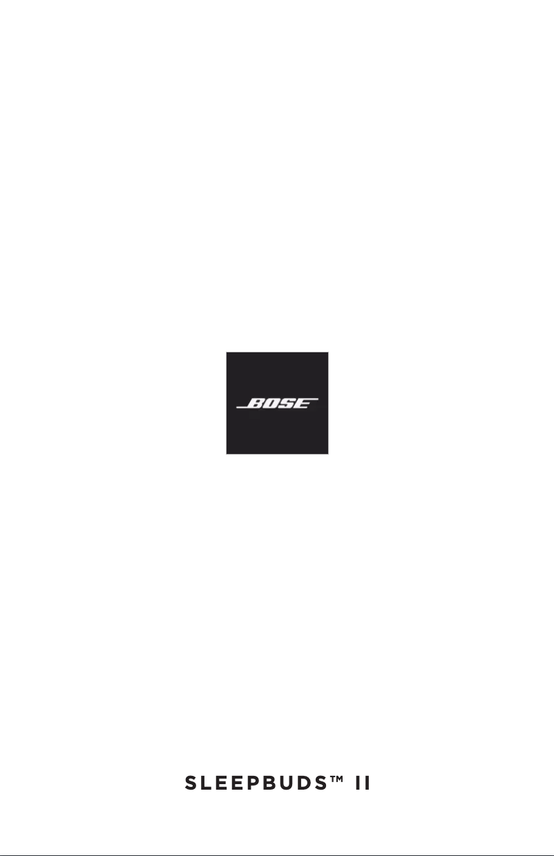 Page 1 de la notice Manuel utilisateur Bose Noise-masking Sleepbuds