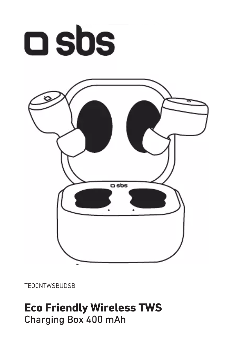Page 1 de la notice Manuel utilisateur SBS Eco Friendly Wireless TWS