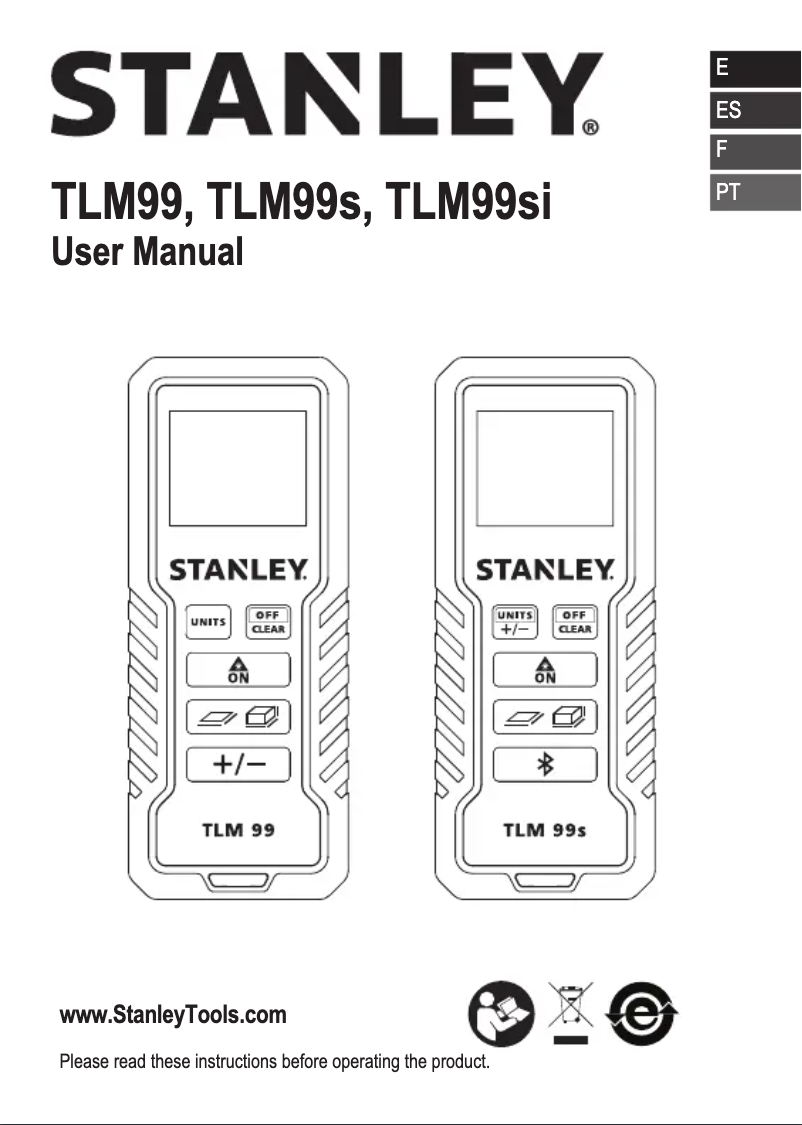 Image de la première page du manuel de l'appareil TLM99