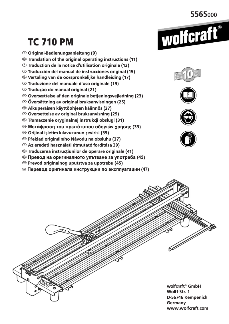 Image de la première page du manuel de l'appareil 5565000