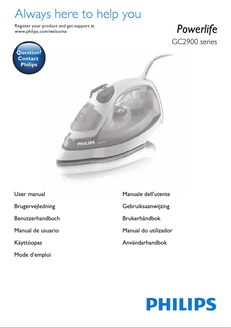 Page n°1 - Manuel utilisateur Philips PowerLife