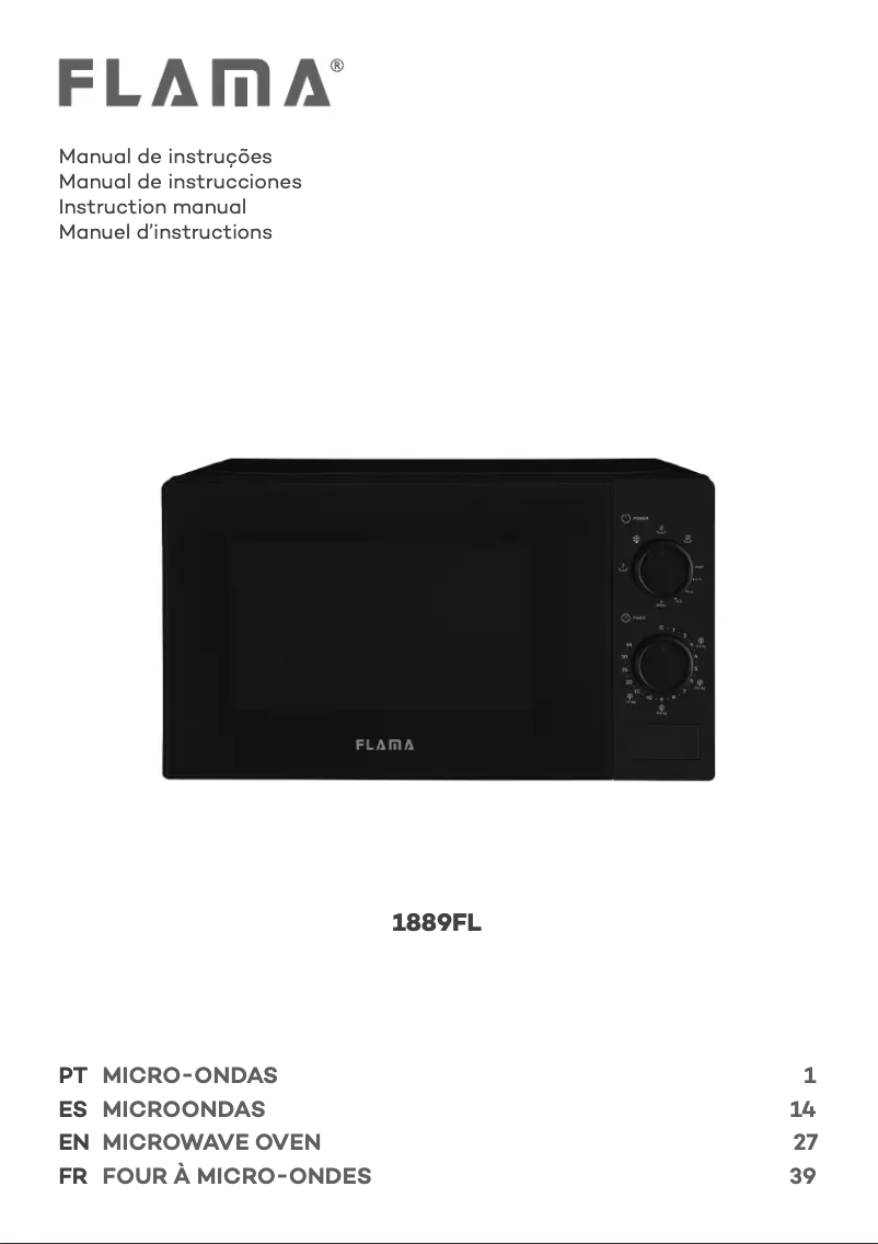 Page 1 de la notice Manuel utilisateur Flama 1889FL