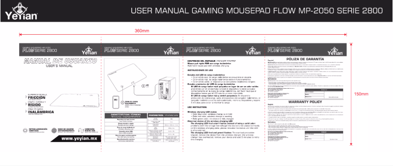Page 1 de la notice Manuel utilisateur Yeyian Flow 2700