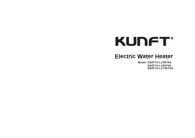 Page n°1 - Manuel utilisateur Kunft DSZF15-LJ/50Y6A