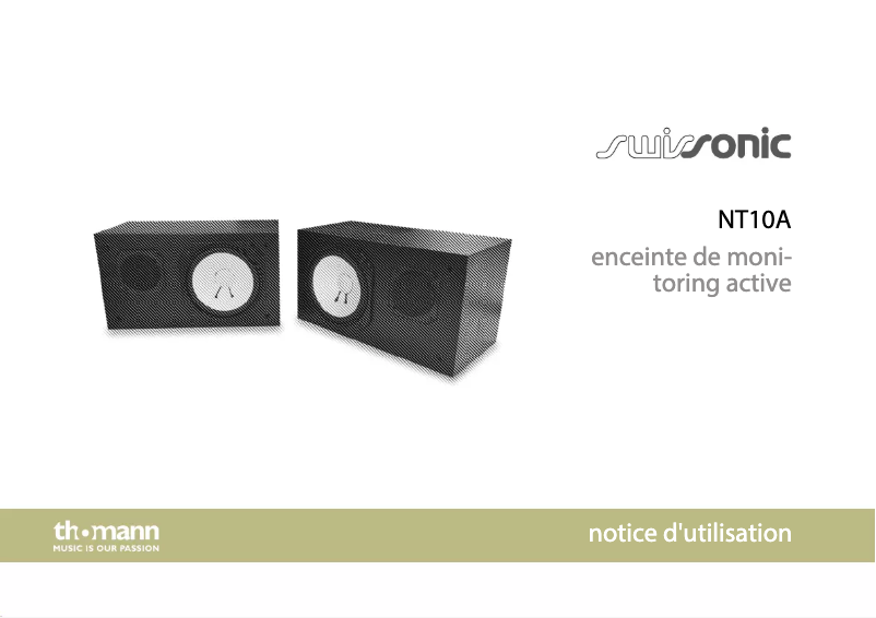 Page n°1 - Manuel utilisateur Swissonic NT10A