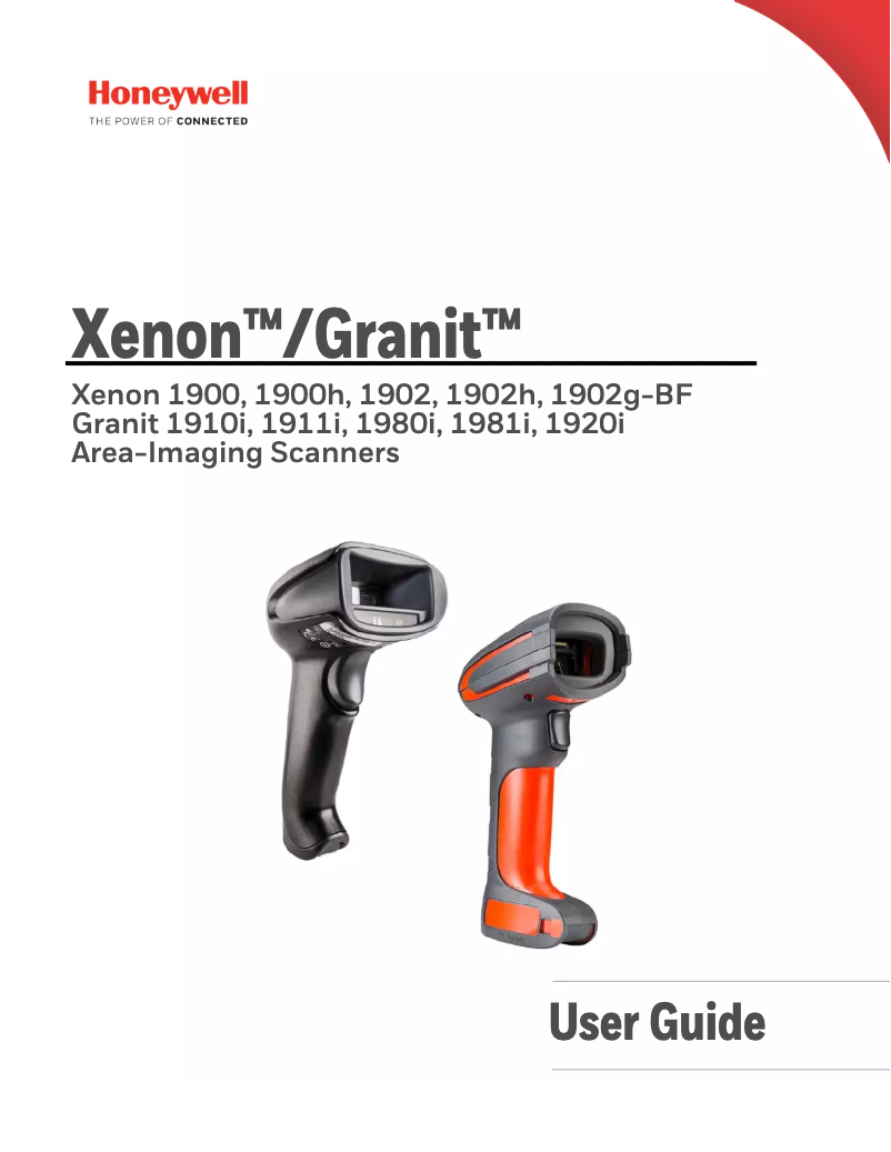 Page 1 de la notice Manuel utilisateur Honeywell Granit 1911i