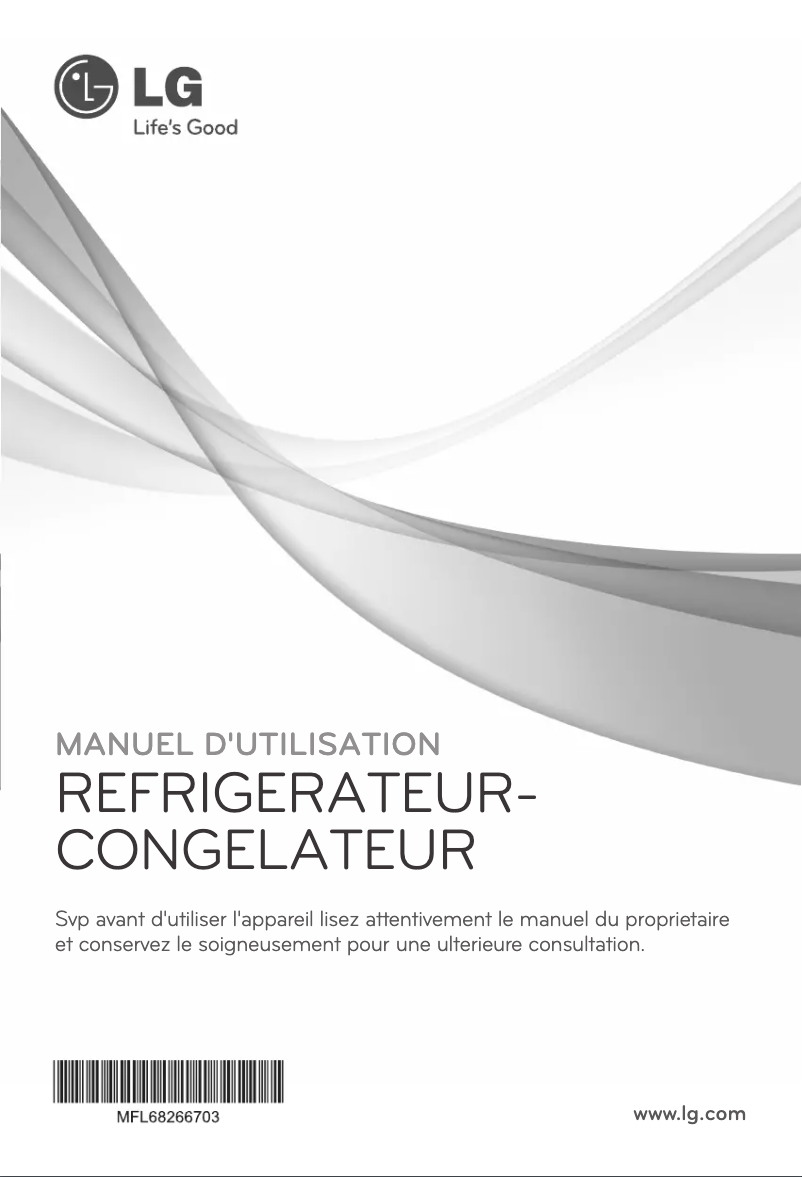 Image de la première page du manuel de l'appareil GR-B802HLCL