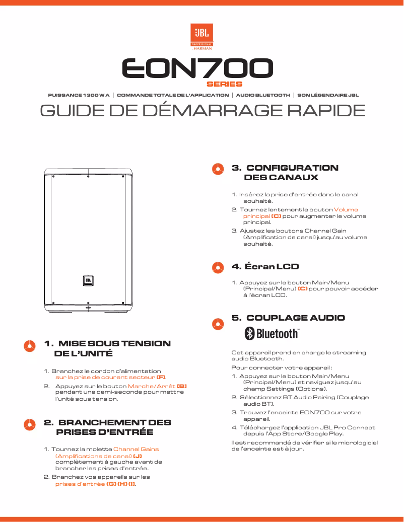 Image de la première page du manuel de l'appareil EON710